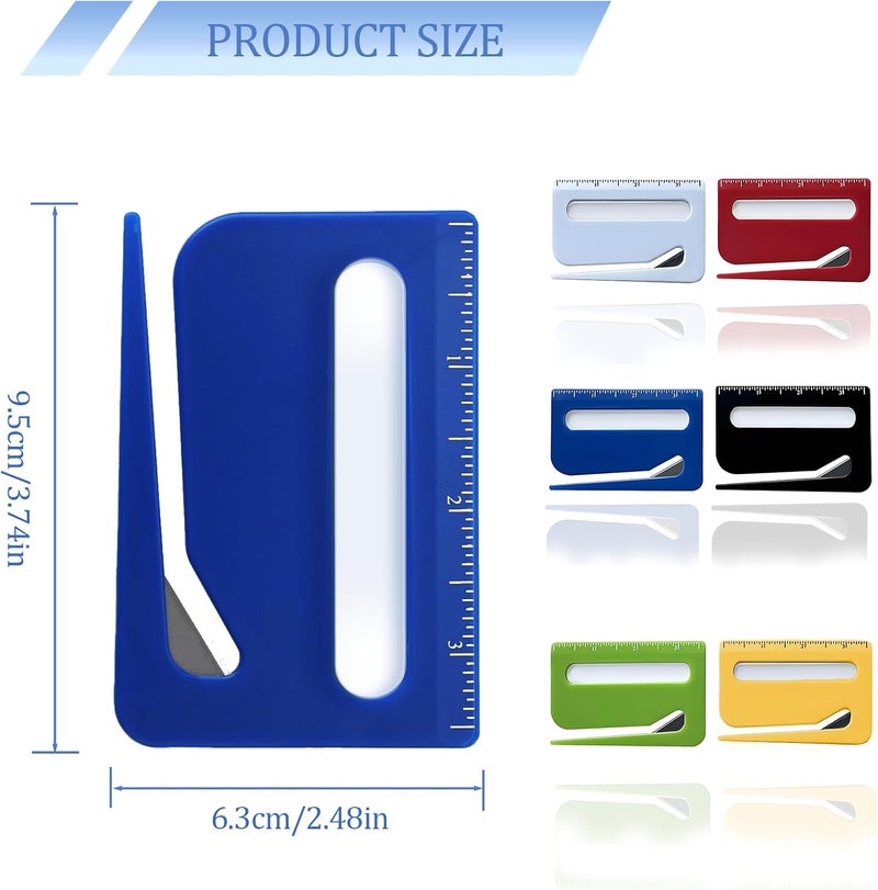 HISAKYST 6pcs Mail Opener,2025 Upgraded Envelope Opener with Magnifier, Letter Openers - Image 2